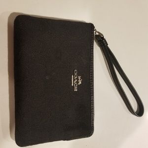 Coach Black Wristelet